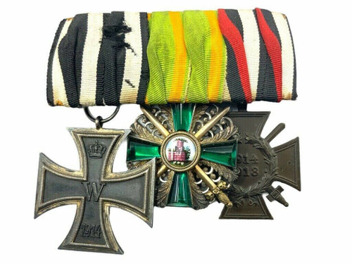 WW1 Imperial German Baden Order of Zähringer  Lion with Swords Medal Group