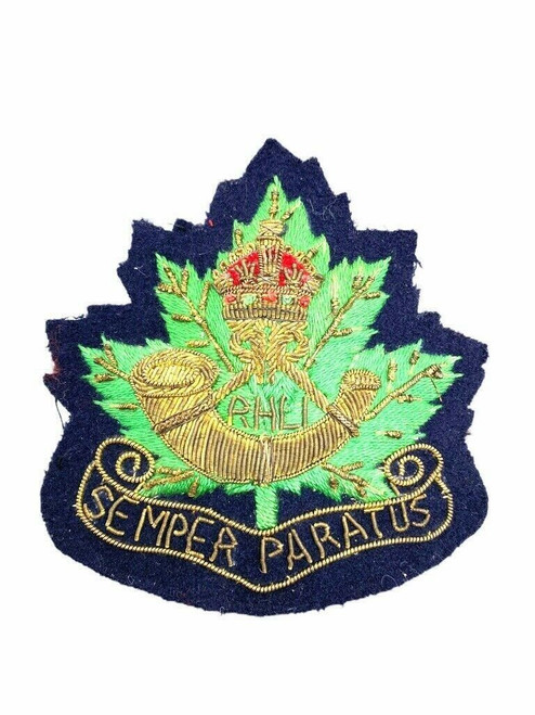 WW2 Canadian Army RHLI Hamilton Light Infantry Blazer Crest Patch