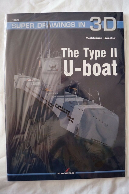 WW2 German Kriegsmarine The Type II U-Boat Kagero 3D Model Reference Book