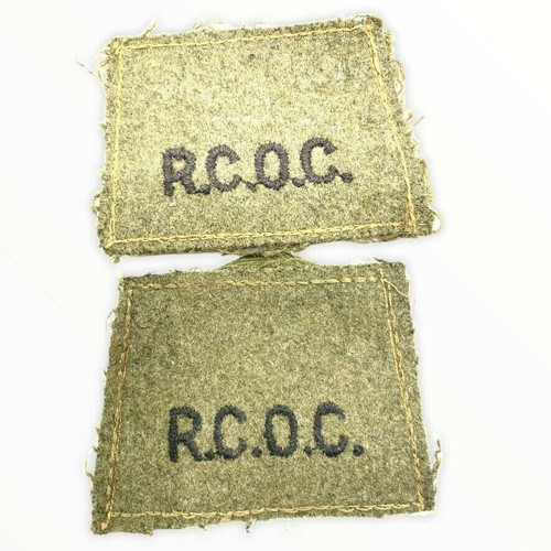 WW2 Canadian Army RCOC Ordnance Corp Battle Dress Slip Ons Pair