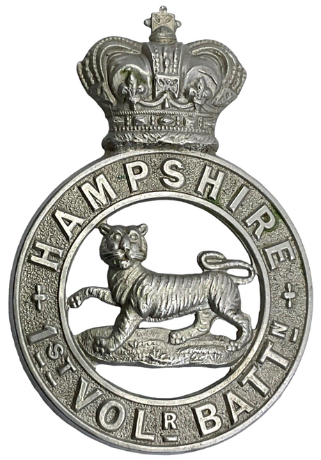 Victorian British Hampshire 1st Volunteer Battalion Cap Badge Insignia