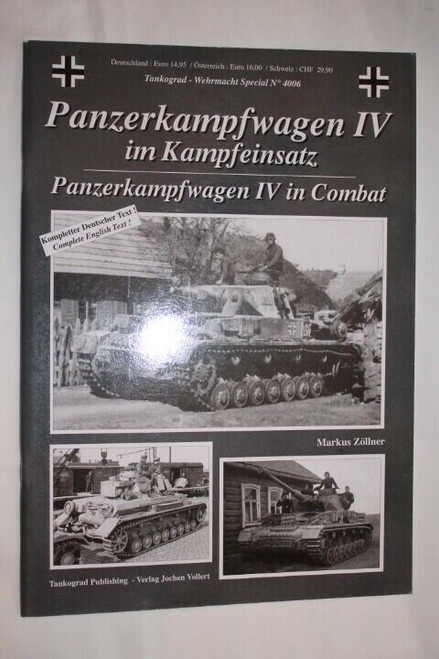 WW2 German Panzerkampfwagen 4 PzKpfw 4 in Combat Tankograd Reference Book