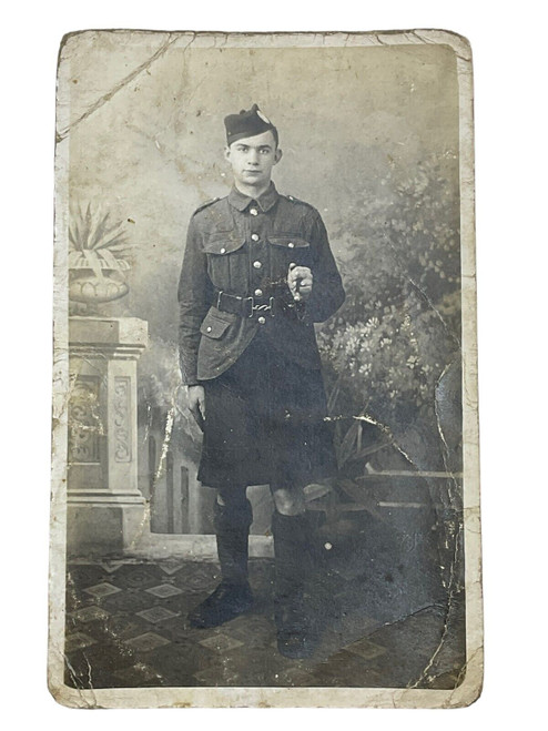 WW1 British BEF Argyll Sutherland Highlanders ASH Photo Photograph Postcard