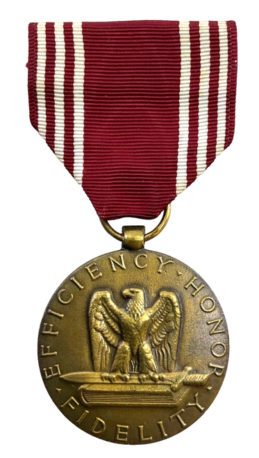WW2 US Good Conduct Medal & Ribbon Named Kevin T. Salzman