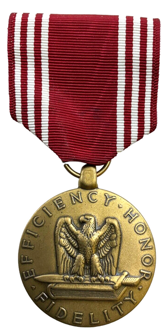 WW2 US Good Conduct Medal & Ribbon Named Eugene J. Drewniak