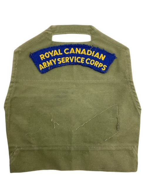 Canadian Forces Army OD Green Brassard RCASC with 1st Division Patch Vintage