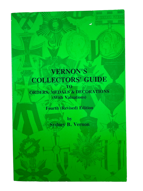 Vernons Collectors Guide to Orders Medals Decorations Softcover Reference Book