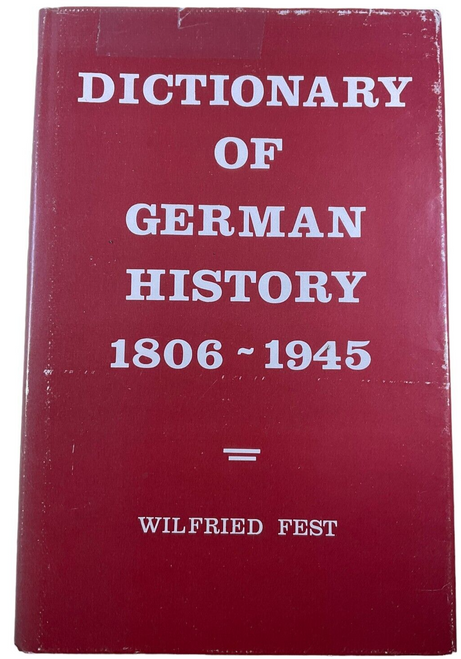 WW2 German Dictionary of German History 1806 to 1945 Hardcover Reference Book