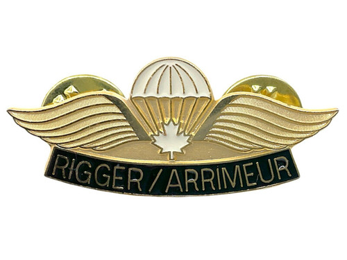 Canadian Forces Airborne Rigger Metal Wing Insignia Miniature