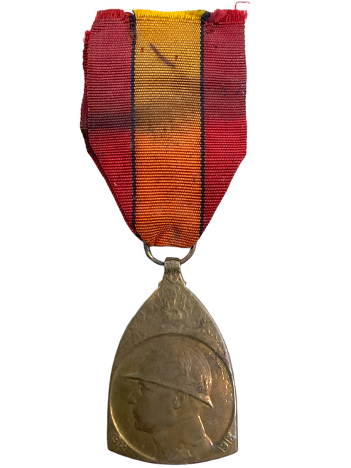 WW1 Belgian Commemorative 1914-1918 Medal & Ribbon