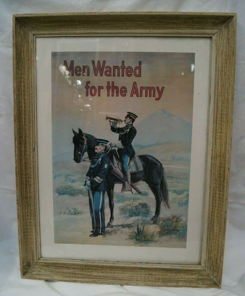 Vintage WW1 US AEF Men Wanted For The Army Framed Print