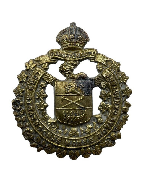 WW2 Canadian Lord Strathconas Horse Royal Canadians Cap Badge Insignia