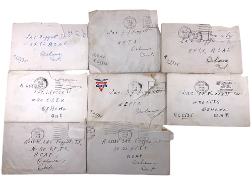WW2 Canadian RCAF EFTS Home Front Group Of Letters x 8