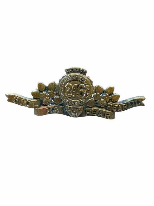 WW1 Canadian CEF 246th Battalion Collar Insignia Single