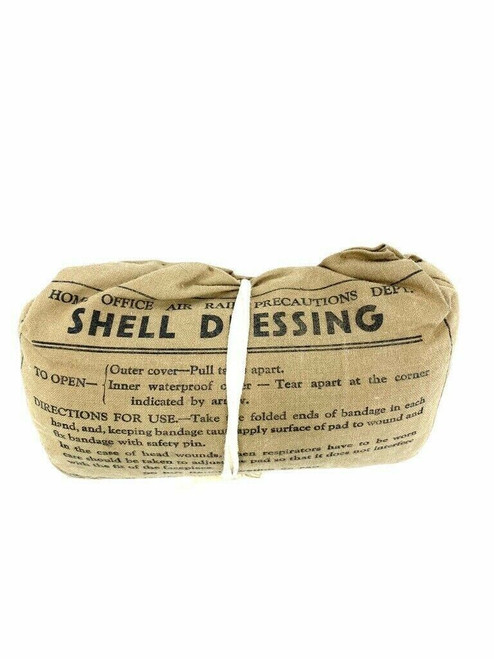 WW2 British Air Raid Precaution ARP Shell Dressing 1938 Dated