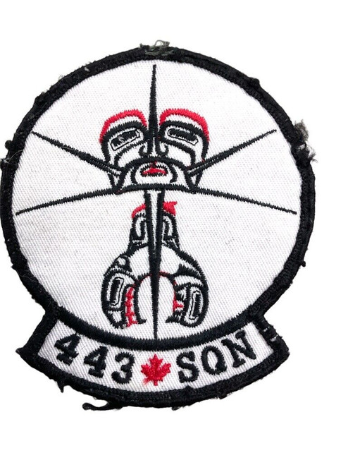 Canadian Forces RCAF 443rd Squadron Colour Crest Patch Vintage
