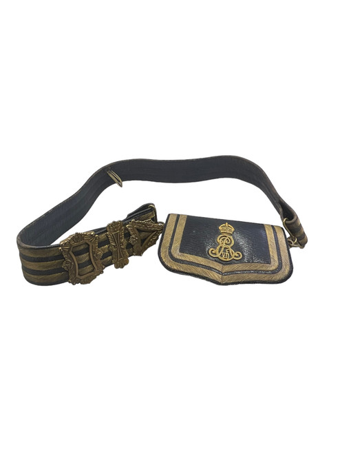 Pre WW1 British Medical Corps Edward 7th Officers Cross Belt and Pouch