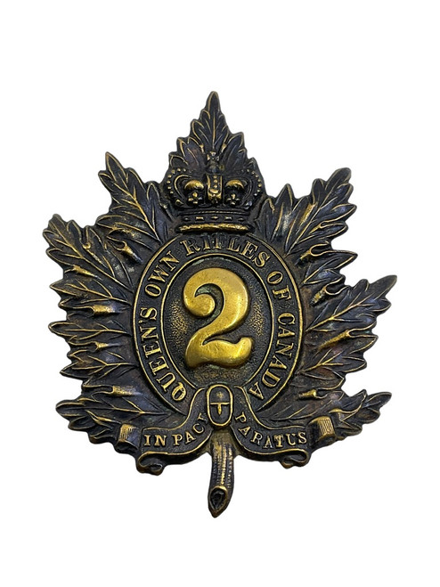 Canadian Queens Own Rifles QOR Busby Shako Cap Badge