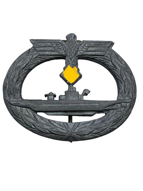 WW2 German Kriegsmarine U-Boat Badge R&S Maker Marked
