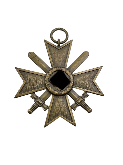 WW2 German War Merit Cross with Swords Maker Marked 56 Robert Hauschild Pforzheim
