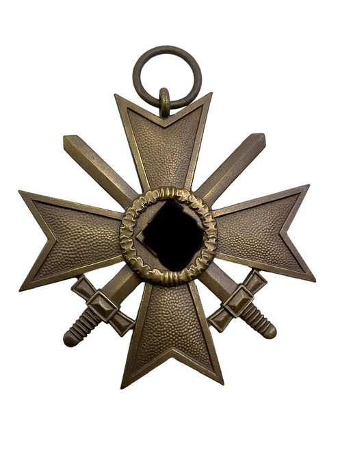 WW2 German War Merit Cross with Swords Maker Marked 1 Deschler & Sohn München