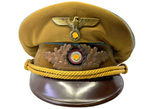 WW2 German Ortsgruppe Political Leaders Visor Peak Cap With RZM Label