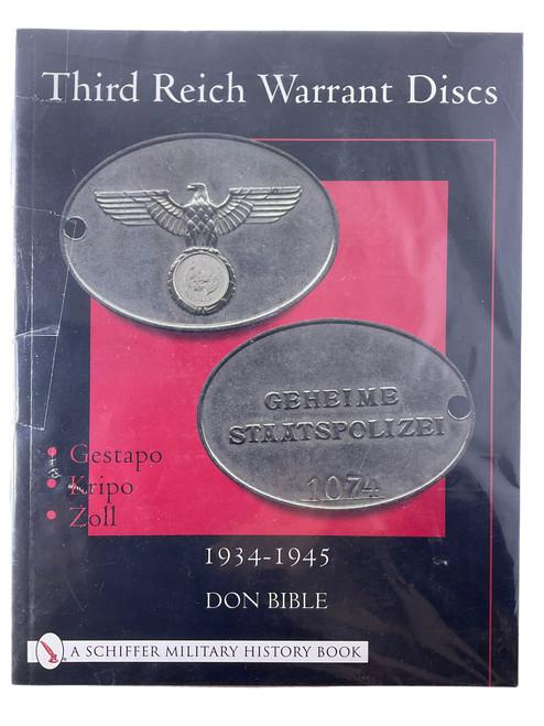 WW2 German Third Reich Warrant Discs 1934 to 1945 Don Bible Softcover Reference Book