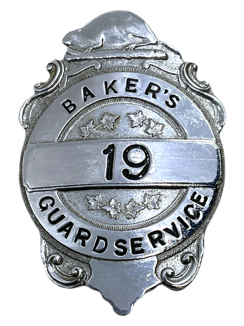 Vintage Canadian Bakers Guard Service Police Badge