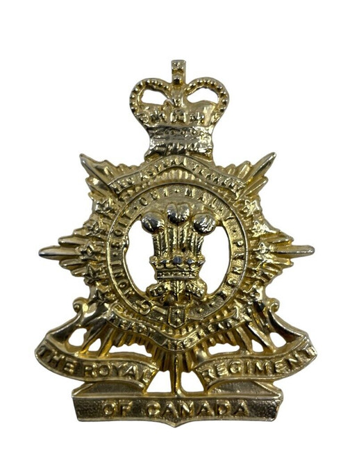 Canadian Royal Regiment of Canada Plated Cap Badge