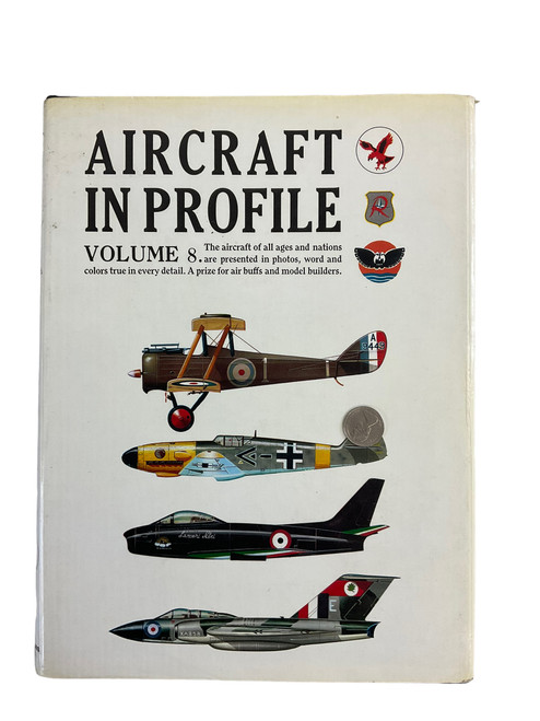 WW1 WW2 British German US Aircraft in Profile Vol 8 Hardcover Reference Book