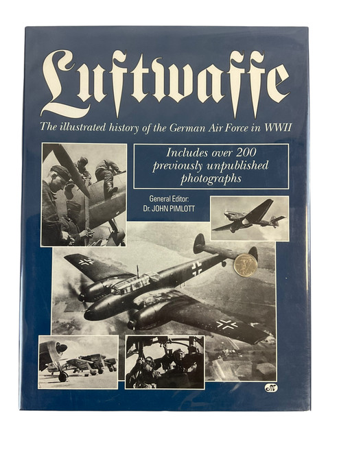 WW2 German Luftwaffe Illustrated History German Airforce Hardcover Reference Book