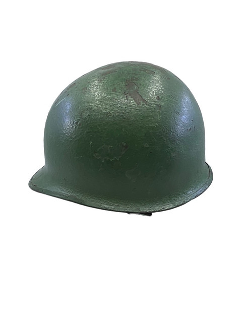 WW2 US Army M1 FS Swivel Bale Steel Helmet McCord with Firestone Liner Manganese Rim Named
