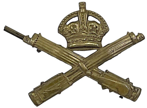 WW1 British MG Machine Gun Corps Cap Badge