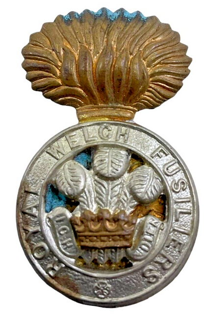 WW2 British Army Royal Welch Fusiliers Cap Badge