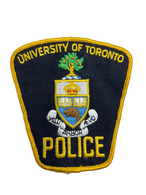 Canadian University of Toronto Ontario Yellow Border Police Patch