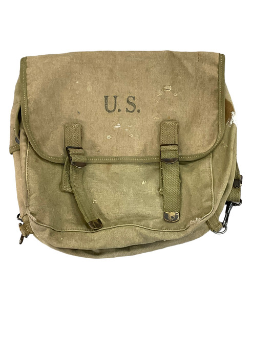 WW2 US Army Musette Officer Bag 1943 Dated