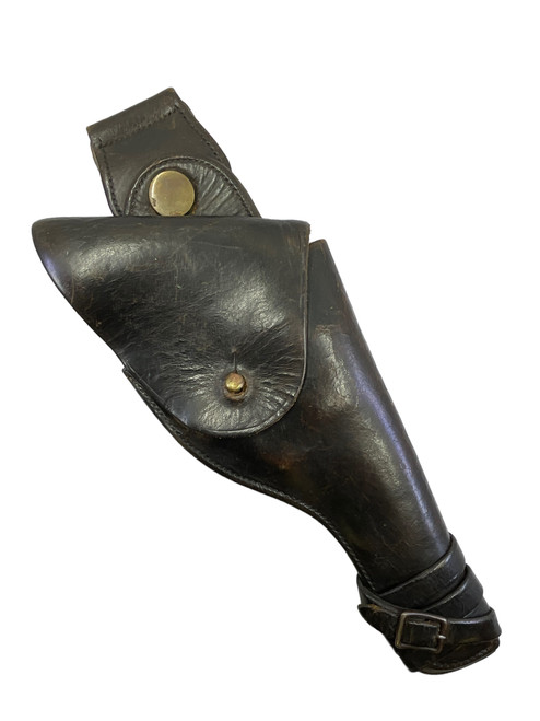 WW1 US AEF Colt Leather Holster with Leg Strap