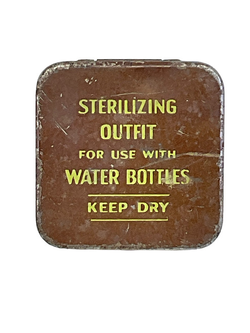 WW2 British Sterilizing Outfit for Water Bottles Tin NO CONTENTS