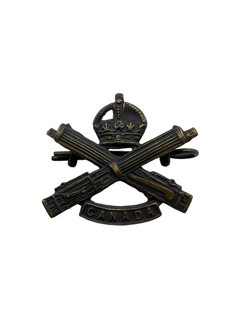 WW1 Canadian CEF CMGC Machine Gun Corps Collar Badge Insignia Small