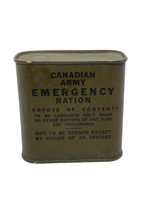 Canadian Forces Army Emergency Ration Tin Cold War with Contents