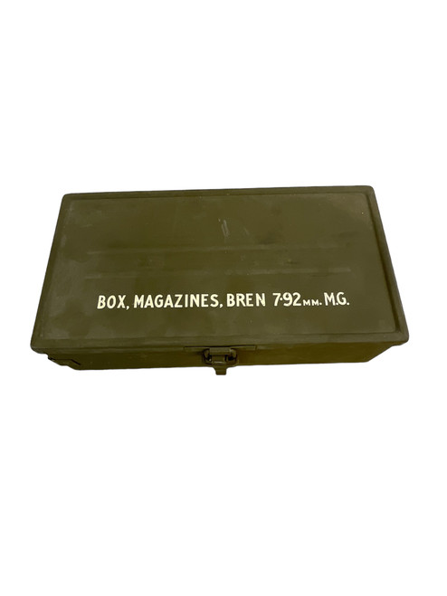 WW2 Canadian Chinese Contract Bren Gun Magazine Ammo Box 7.92mm EMPTY