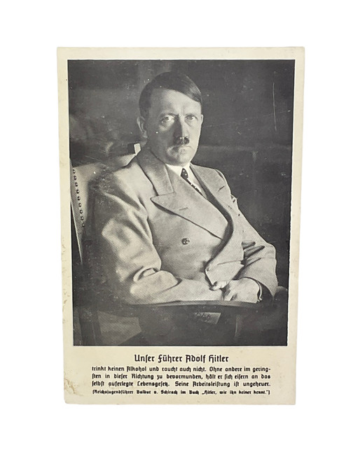 WW2 German Adolf Hitler Postcard