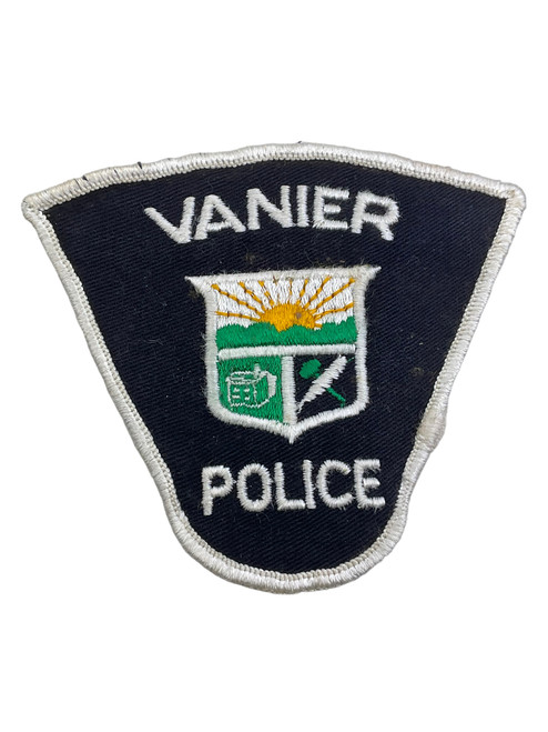 Canadian Vanier Ontario White Border Police Patch