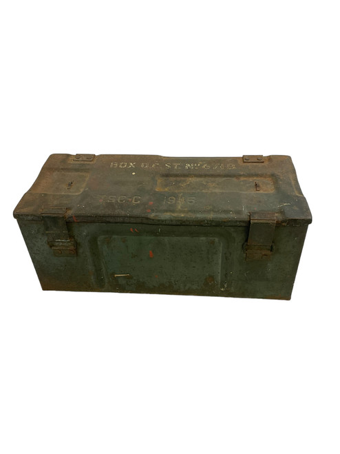 WW2 Canadian Metal Ammo Box 1945 Dated