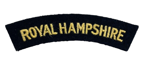 British Royal Hampshire Regiment Shoulder Title Insignia Single