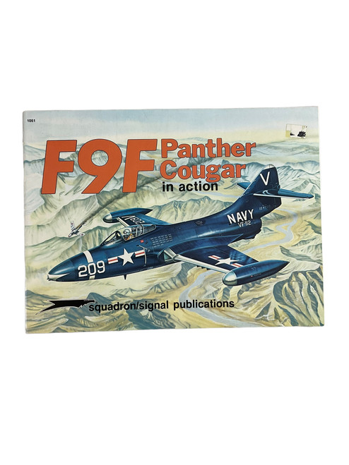 US USN USMC F9F Panther Cougar in Action Squadron Signal Issue 1061 Softcover Reference Book