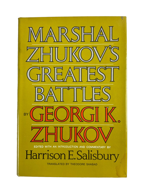 WW2 Russian Soviet Marshal Zhukovs Greatest Battles Hardcover Reference Book