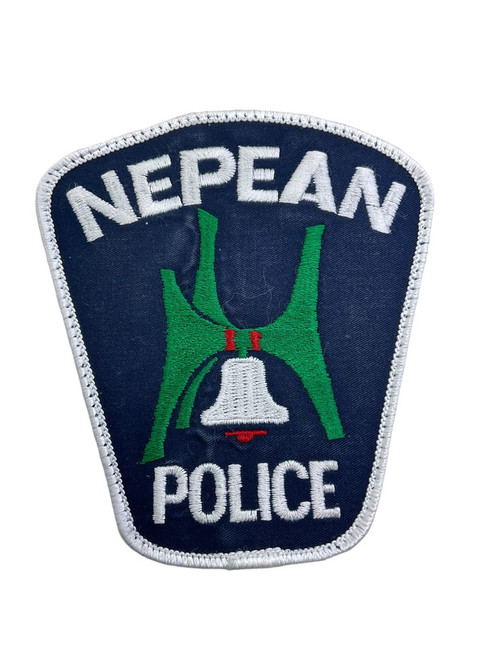 Canadian Nepean Ontario White Border Police Patch