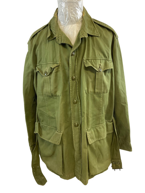 Canadian Army OD Green Bush Shirt 1961 Dated