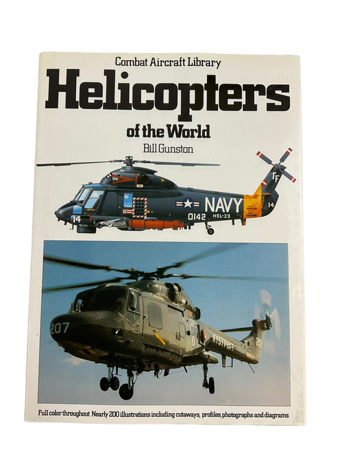 Combat Aircraft Library Helicopters of the World Hardcover Reference Book